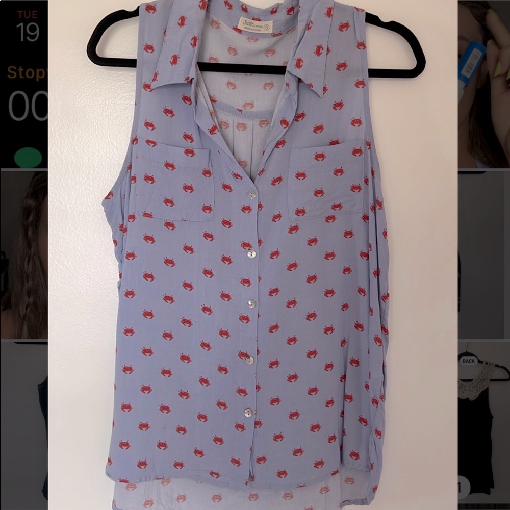 !!! WORN 1x ONLY !!! Lightweight Collard Tank